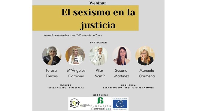 Webinar el sexismo en la justicia
