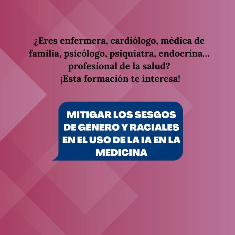 Ya está disponible la formación AEQUITAS para abordar los sesgos de género y raciales en el uso de la IA en el sector&nbsp;sanitario